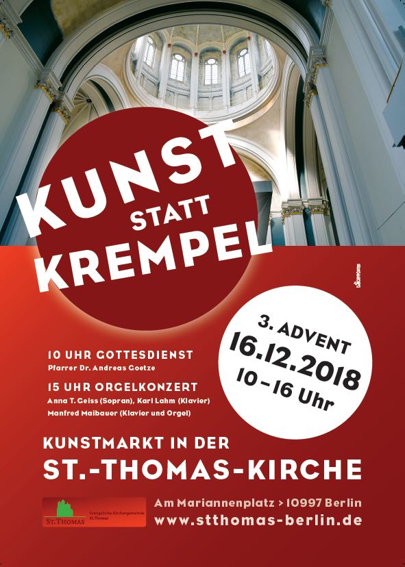 Plakat Kunst statt Krempel