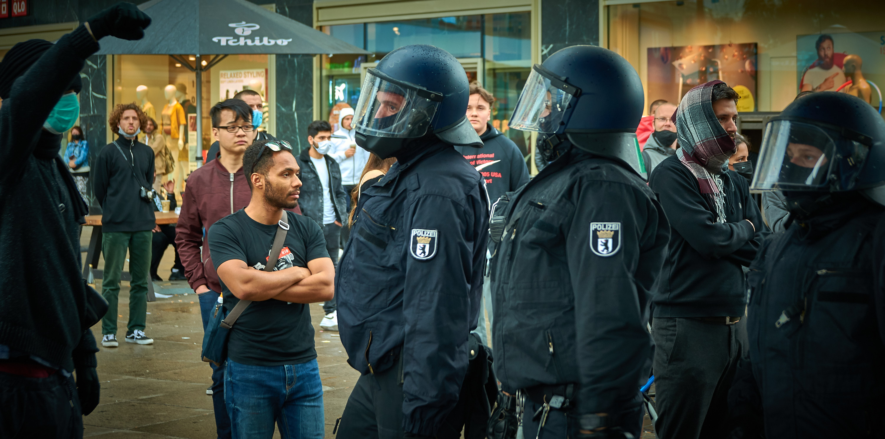 Demo Alexanderplatz I can't breathe - keiner mag seine Rolle