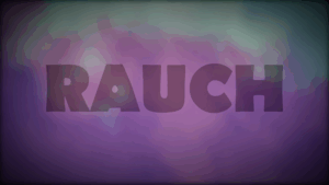 Rauch Poster mit Titel "RAUCH" riesige SChrift